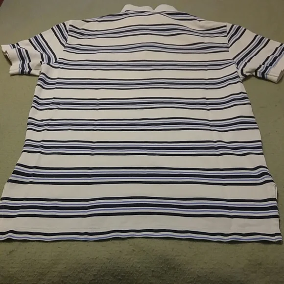 Polo Ralph Lauren blue and white striped polo size medium - Picture 5 of 5